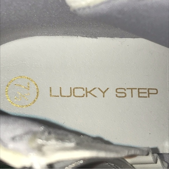 LUCKY STEP Women Platform Chunky Sole Ankle Boots White Goth Booties Size 7.5 - Picture 7 of 12